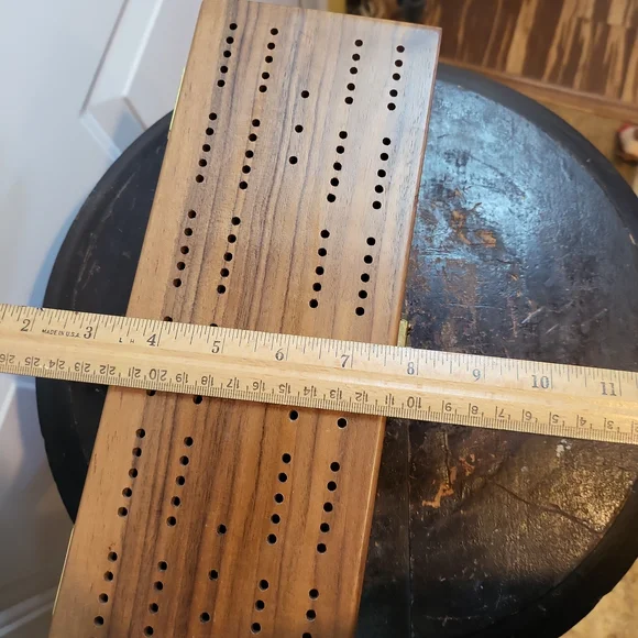 Handcrafted Dominic C. Armanino Five Up Co Dominos in Walnut Wood Box - Picture 16 of 16